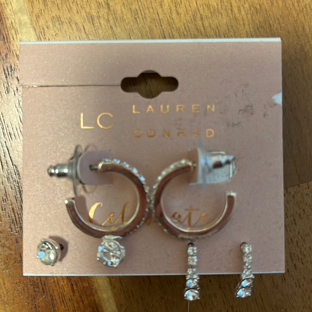 3-pack of brand new LC Lauren Conrad earrings